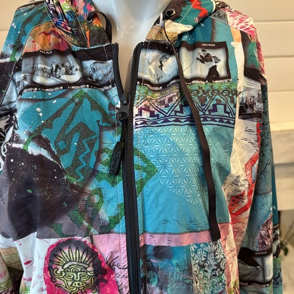 Oxbow French Surf Brand Wind Stopper Unisex Wndbreaker Jacket Multiclored Size L - Picture 3 of 14